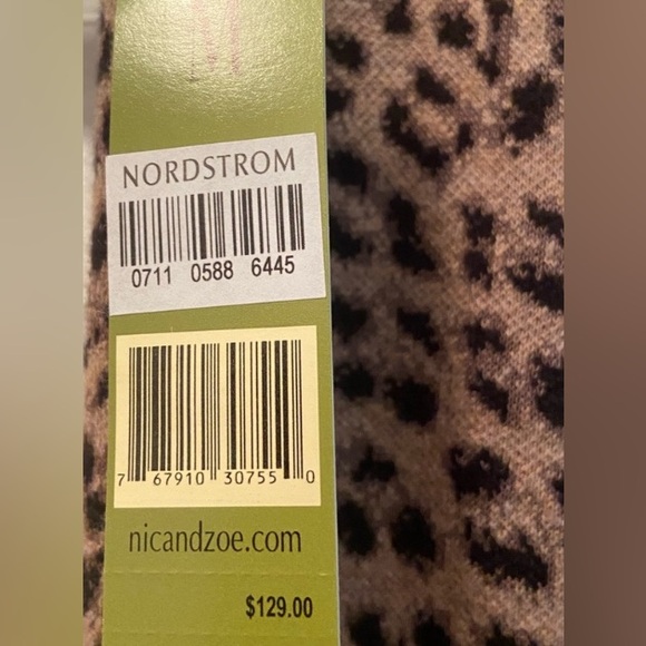 Nic + Zoe Leopard print pencil  skirt size M - Picture 3 of 10